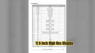 11 6 بوصة IPS TFT وحدة عرض 140x1920 واجهة MIPI