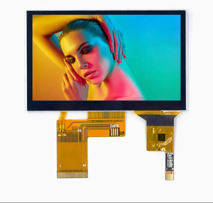 4.3 بوصة IPS LCD 480 * 272 شاشة لمس سعة RGB واجهة 40 دبوس وحدة LCD