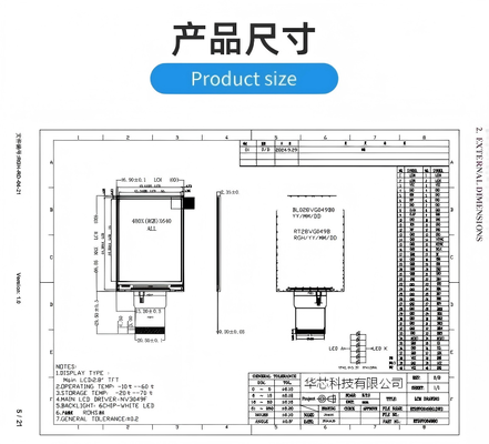 2.8 Inch  LCD TFT Display with 480X(RGB)*640 Resolution, RGB +MIPI Interface, Driving IC NV3049F,Lightness 600 ALL view angle