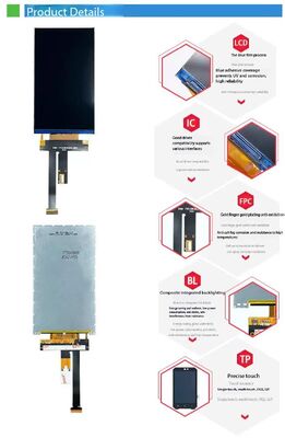 5.0 Inch IPS TFT LCD Screen with 720(RGB)*1280 Resolution and MIPI 2T Interface
