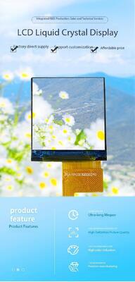 1.3 بوصة سطوع عالي 800 نيت شاشة LCD IPS TFT مع 128 ((RGB) × 128 دقة و MCU واجهة