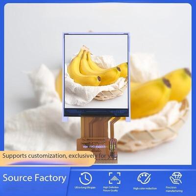 شاشة IPS TFT مقاس 1.8 بوصة مع دقة 128(RGB)x160 ST7735S IC 300nits MCU 8bit واجهة جميع شاشات العرض الرقمية الذكية