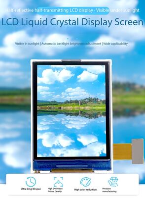 2.2 بوصة شاشة TFT العاكسة مع 240 ((RGB) x320 دقة و MCU 16 بت واجهة TFT القابل للقراءة ضوء الشمس